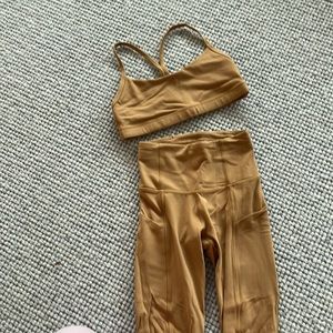 TNA Full Workout Set - Camel Brown / Tan Colour.